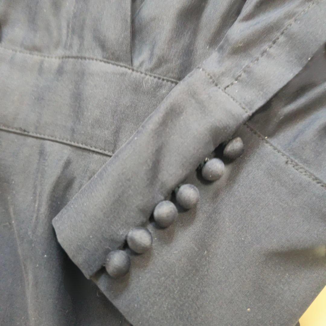 【お値下げ】JENNE 紺 リッチフレアワンピース カシュクールフレア