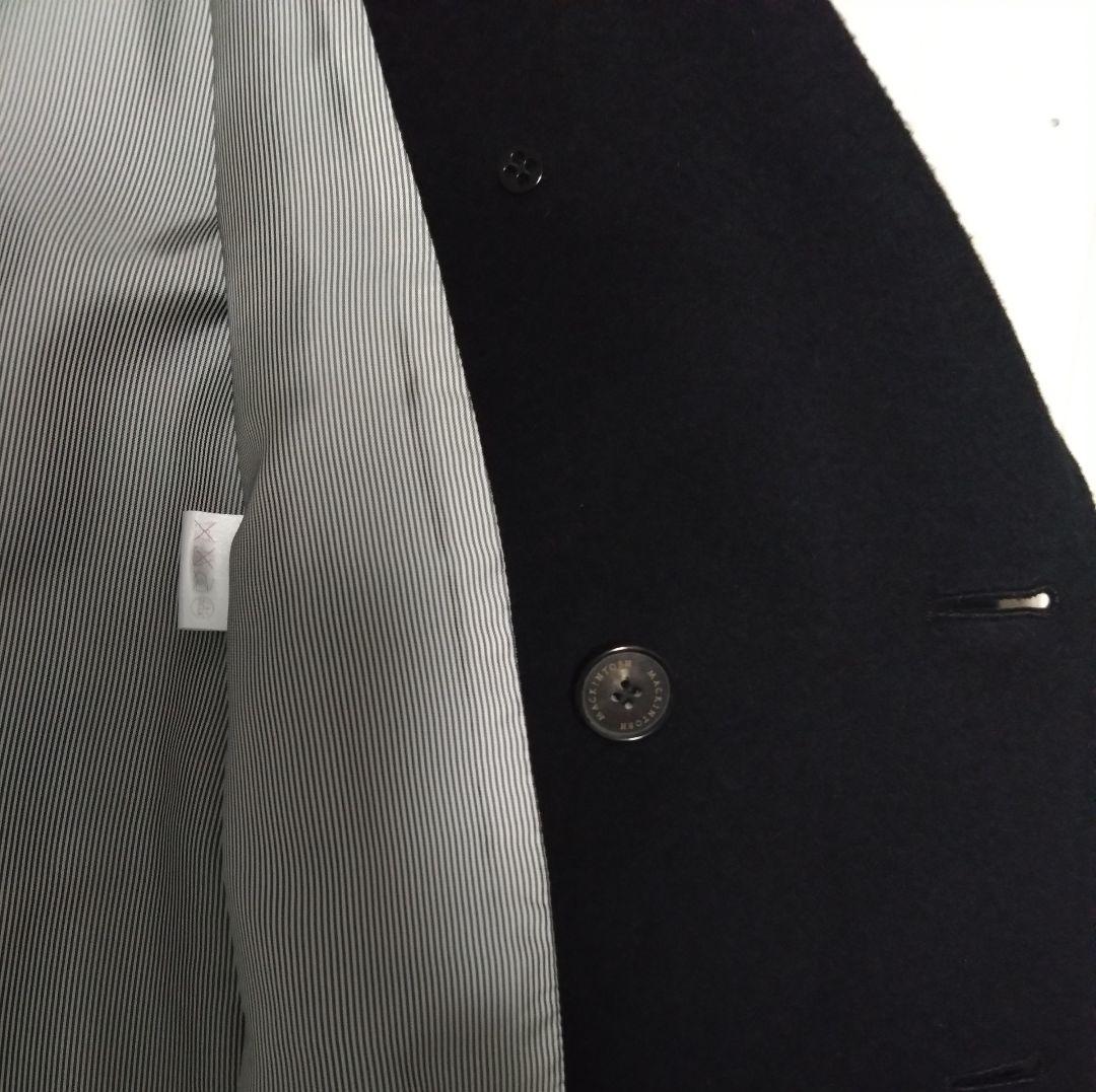 美品 英国製 Mackintosh シルク混ウール素材 Pコート