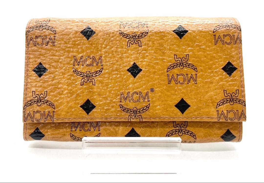 T1642 未使用☆ MCM 長財布 レザー ブラウン