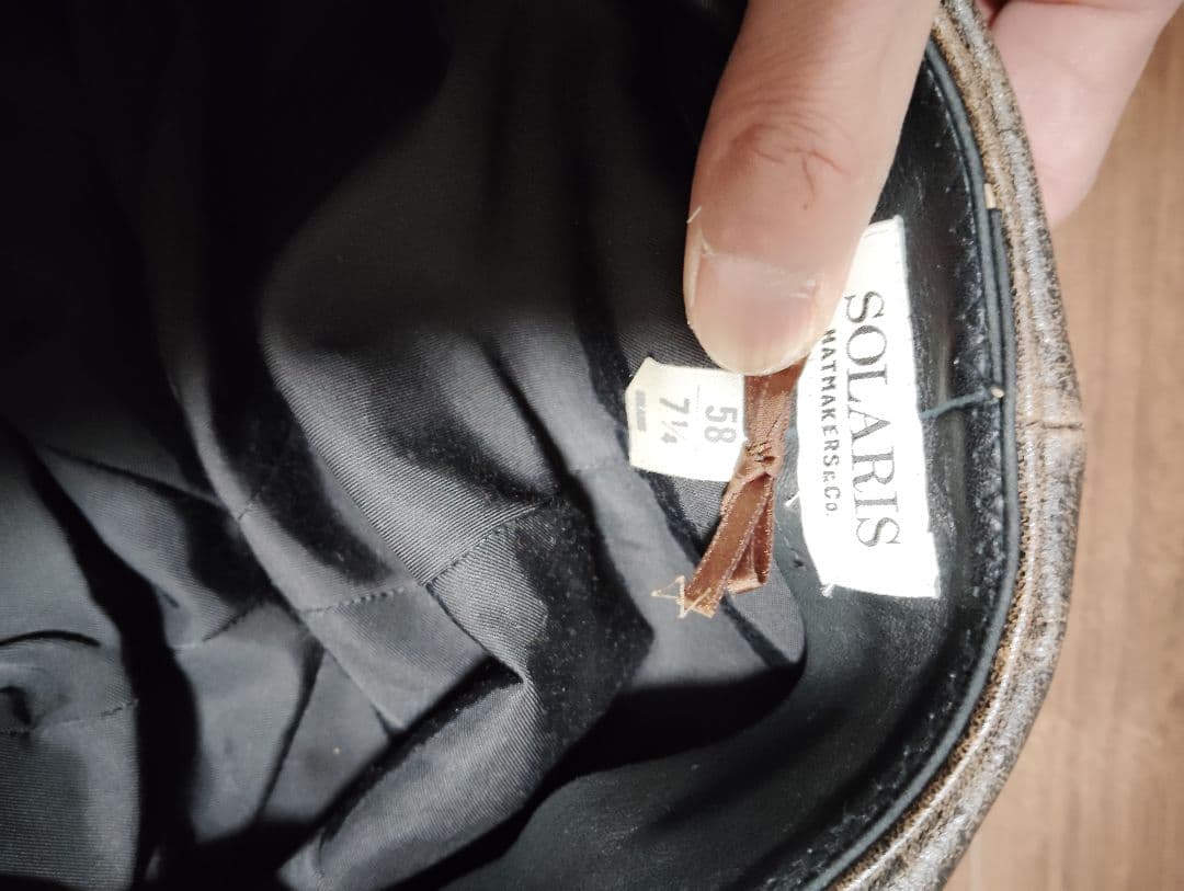 SOLARISレザーキャスケット　58