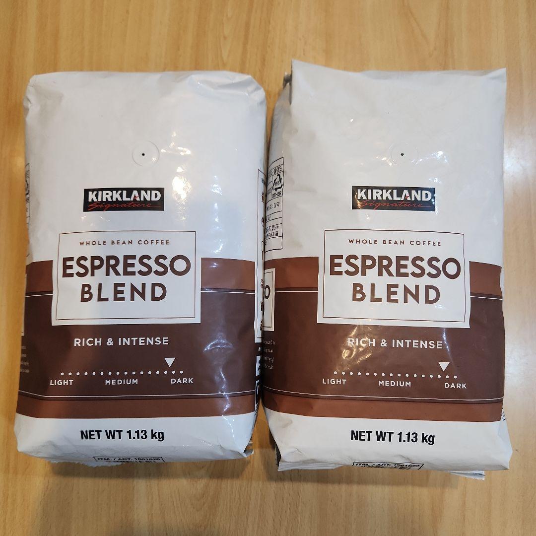 コストコ カークランド エスプレッソブレンド コーヒー豆 1.13kg ×2