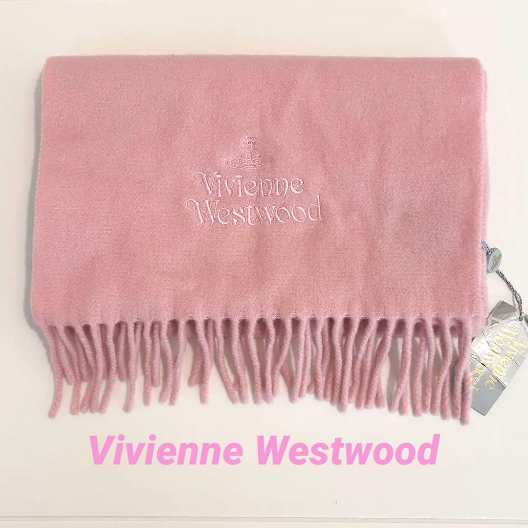 新品 Vivienne Westwood マフラー ピンク マフラー ウール