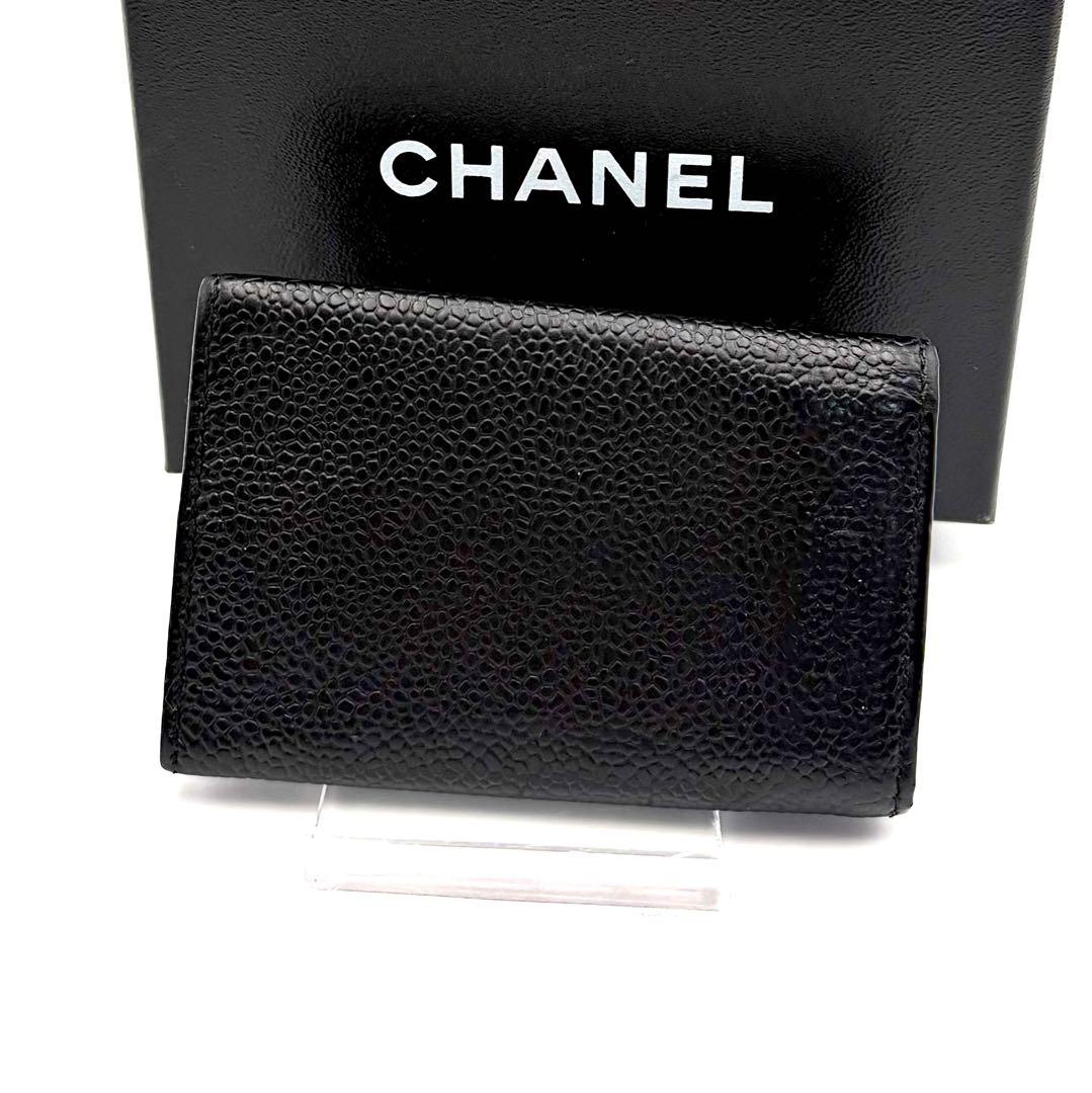 シャネル ココマーク キャビアスキン 6連 キーケース