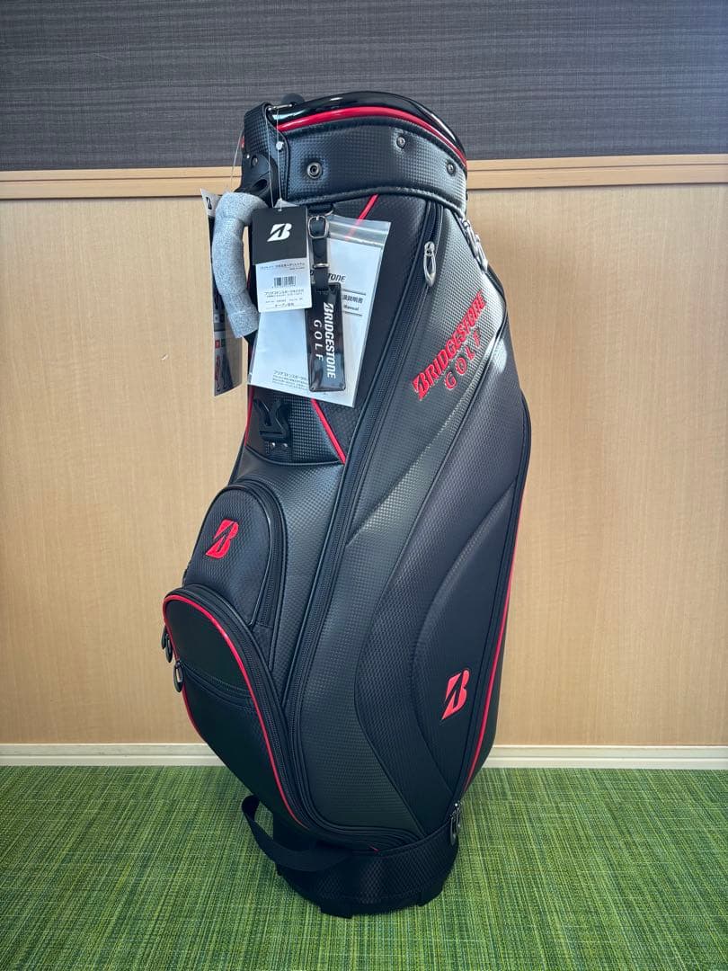 ブリヂストンゴルフ キャディバッグ CBG422ブラック/レッド