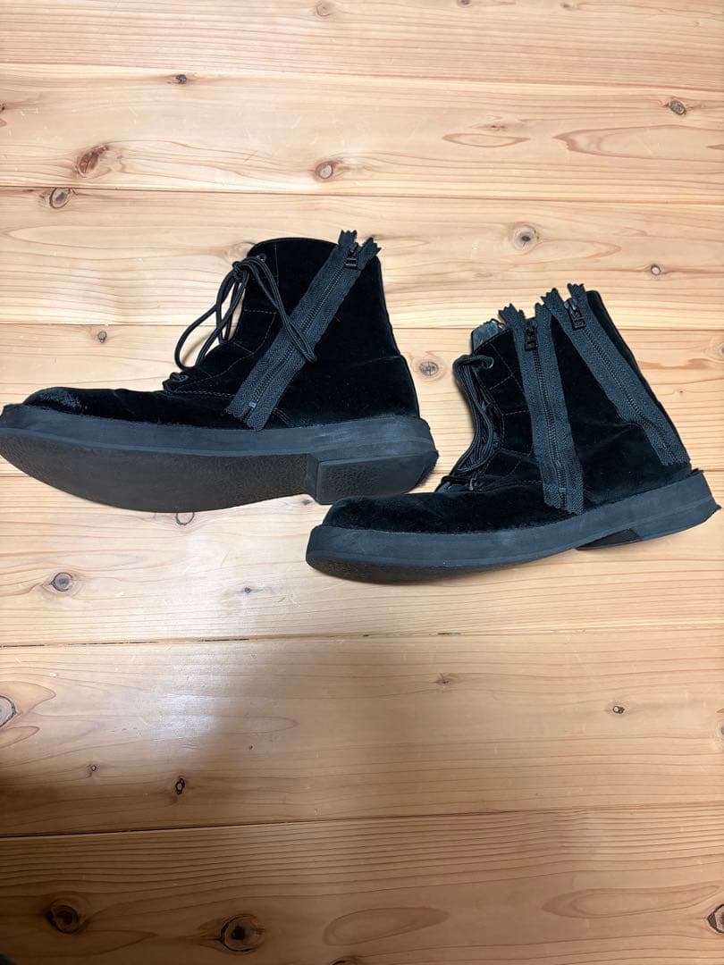 yohji yamamoto pour homme 22aw ベルベットブーツ