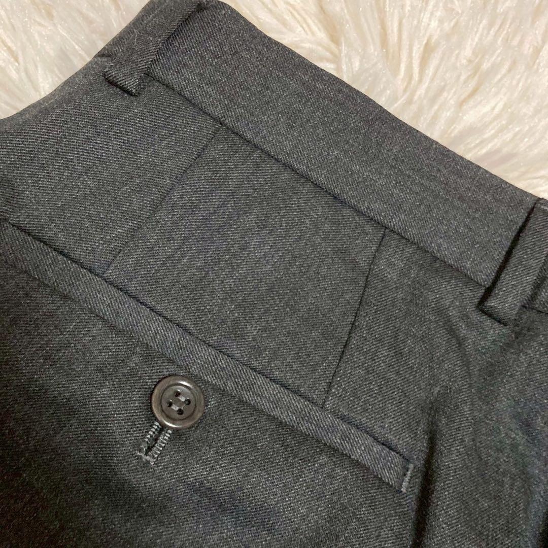 ARMANI COLLEZIONI スラックス チャコール 48 スーツ 上品