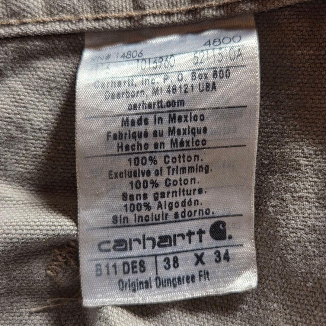 Carhartt ダックパンツフェードグレー ワーク ペインターパンツw38激渋