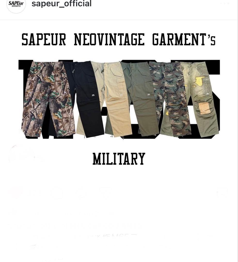 最終値下げ　SAPEur サプール　 M-65 カーゴパンツ XL ベージュ