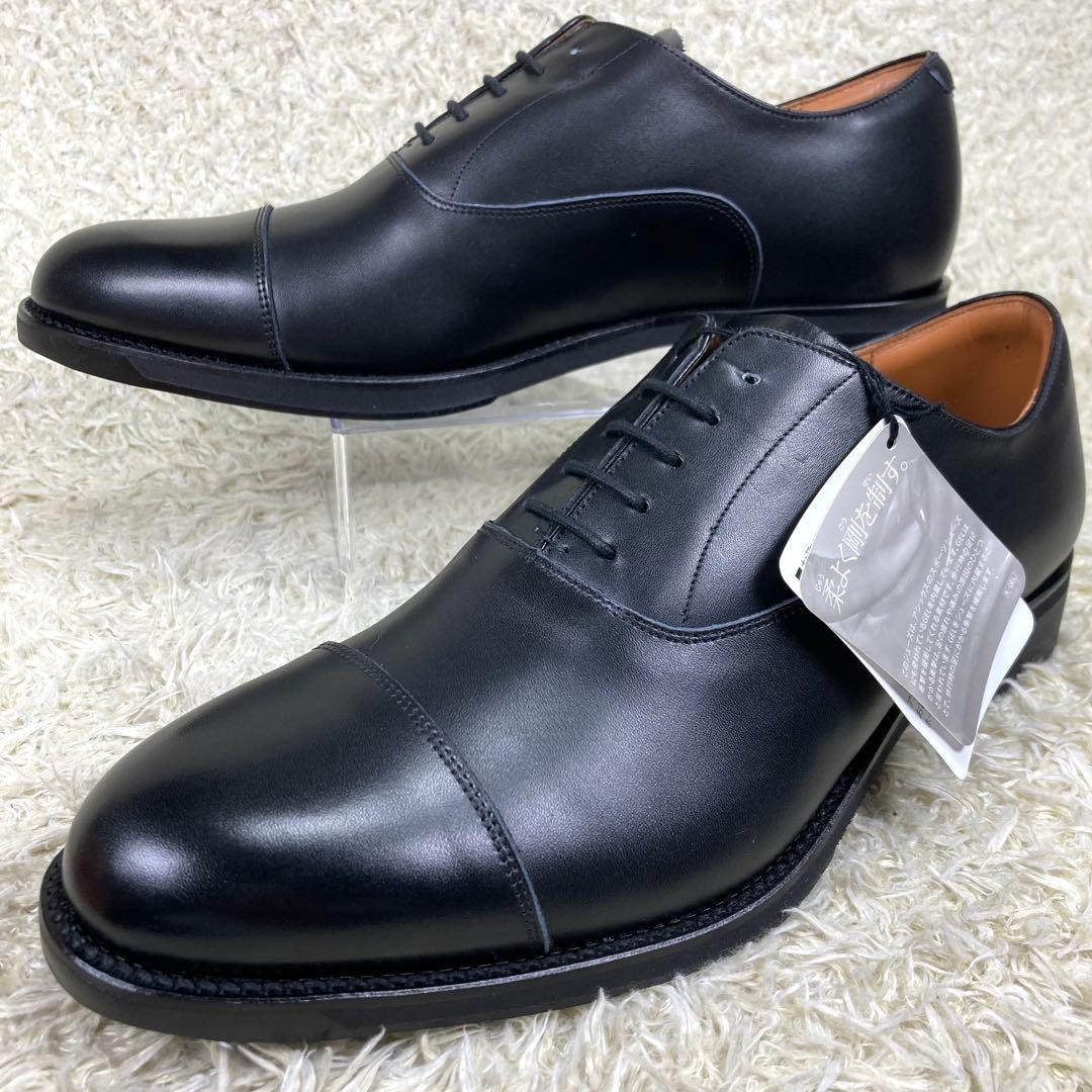 『未使用/タグ付』ASICS RUNWALK 革靴 ストレートチップ ブラック