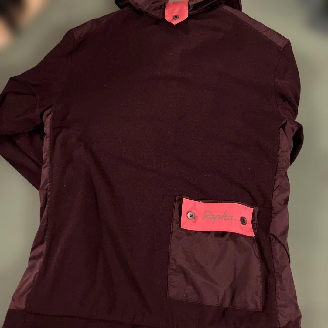 s*h様 Rapha フード付きパープルサイクルジャージ