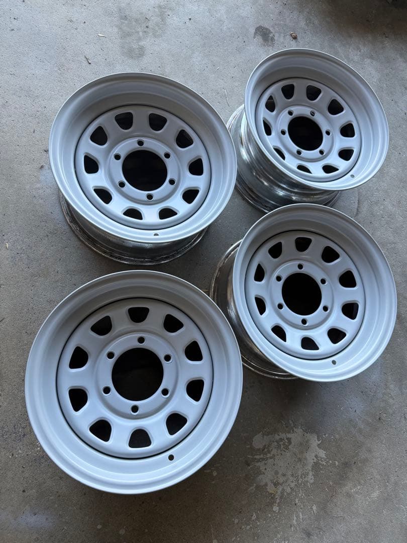 お好きな色にすぐ塗れます！ デイトナ 15インチ 6穴 pcd139.7 7j