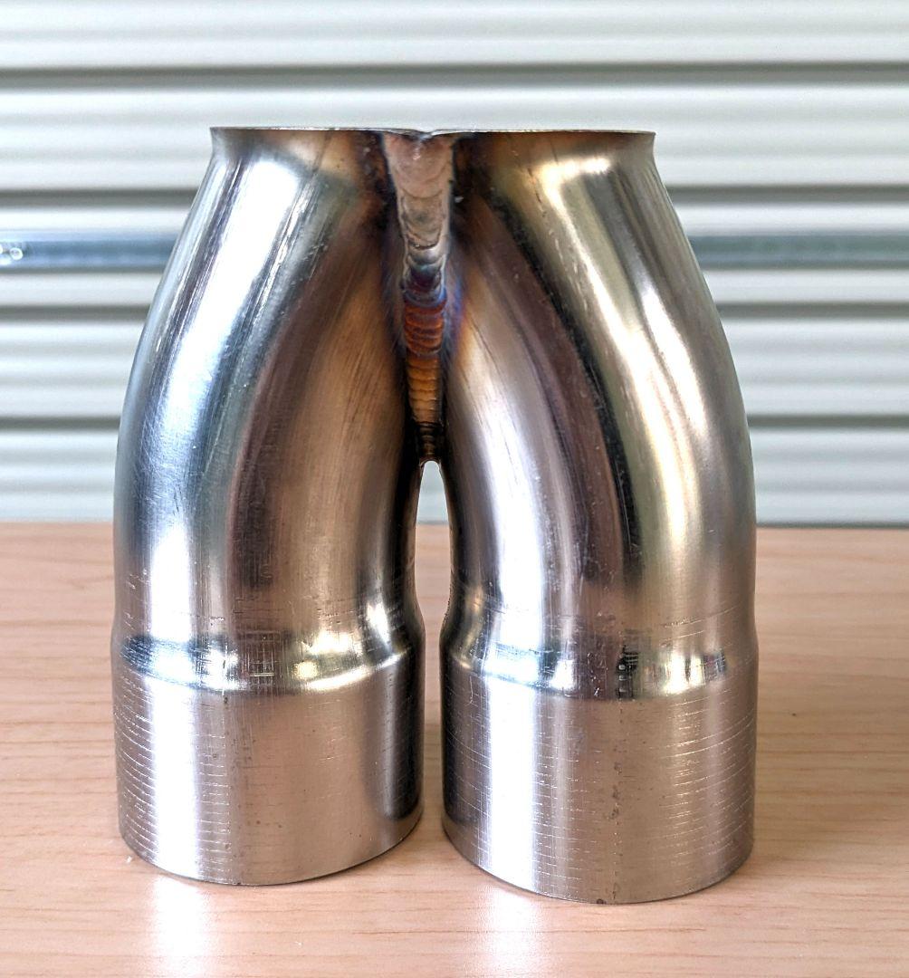 二股パイプ　Y字パイプ エキゾーストマフラー用　sus304