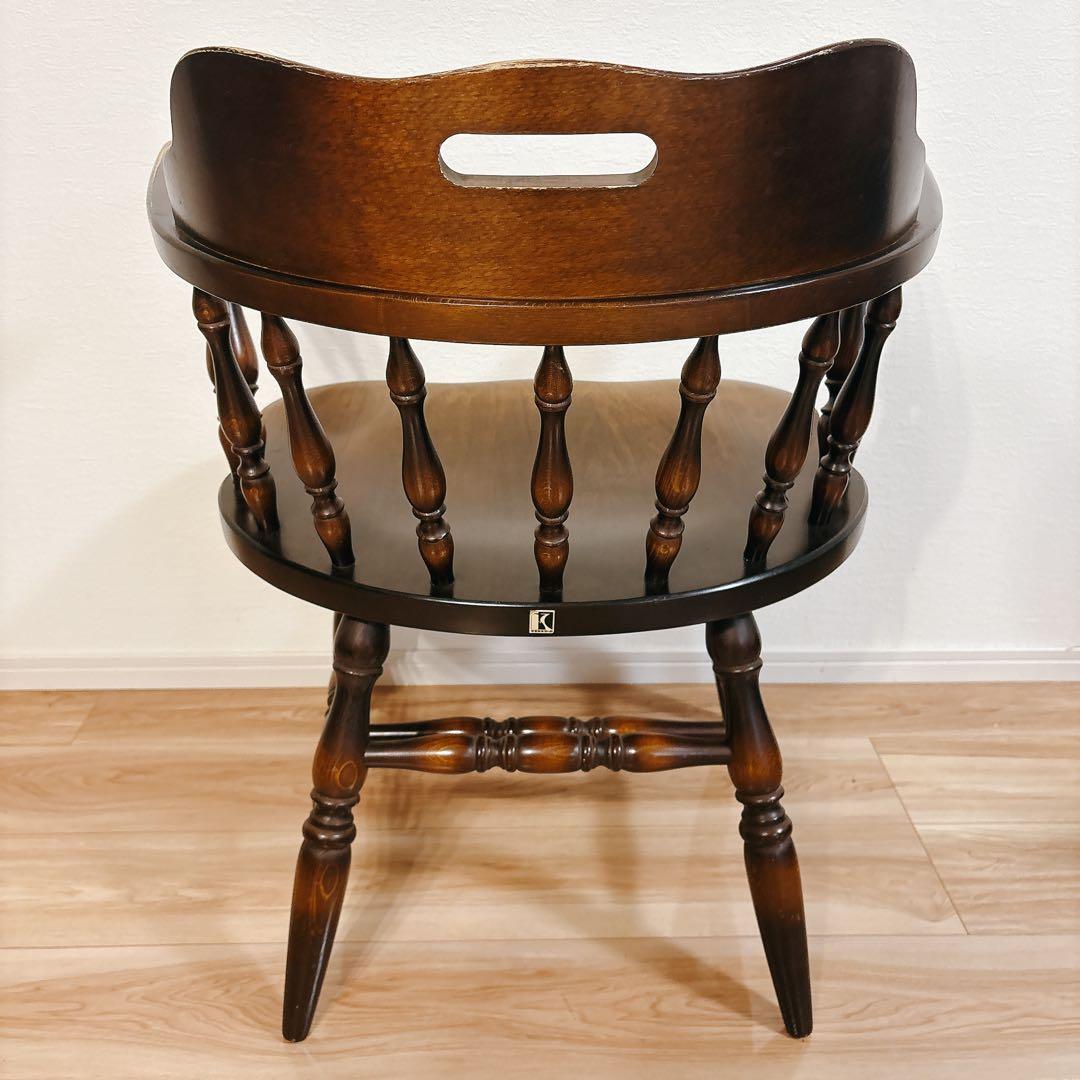 ✨送料無料✨ 飛騨産業 キツツキマーク キャプテンチェア アームチェア 椅子 ②