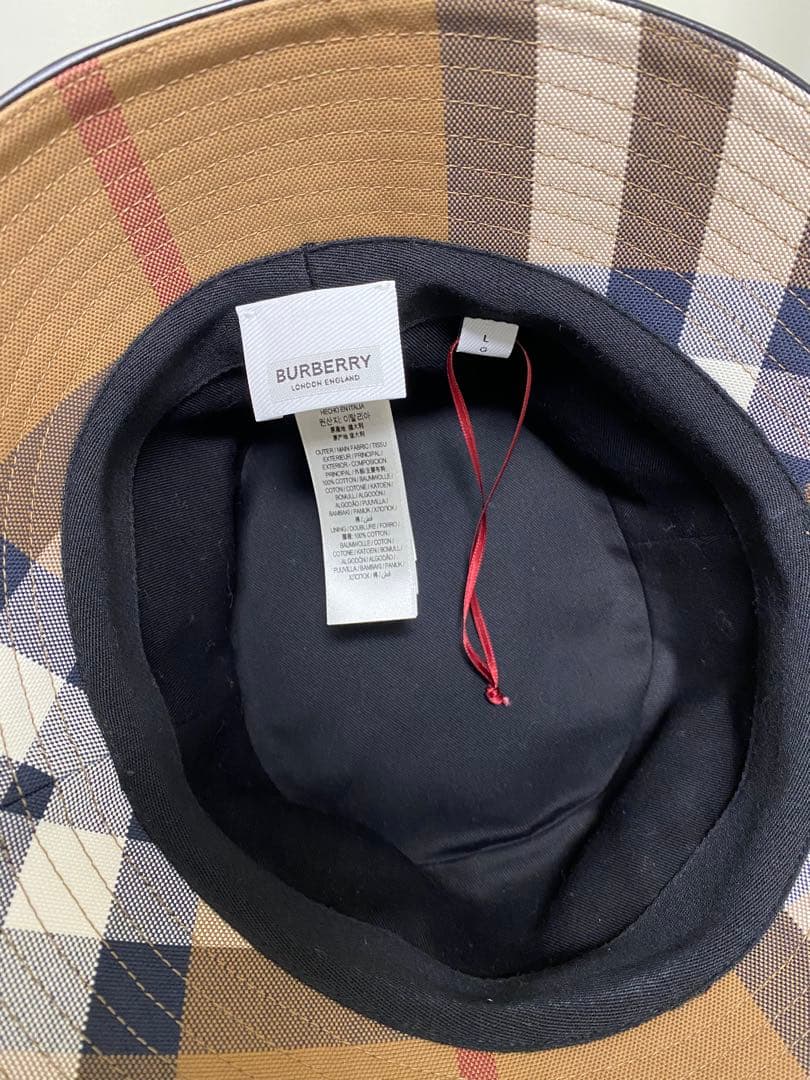 BURBERRY バケットハット Lサイズ ベージュ