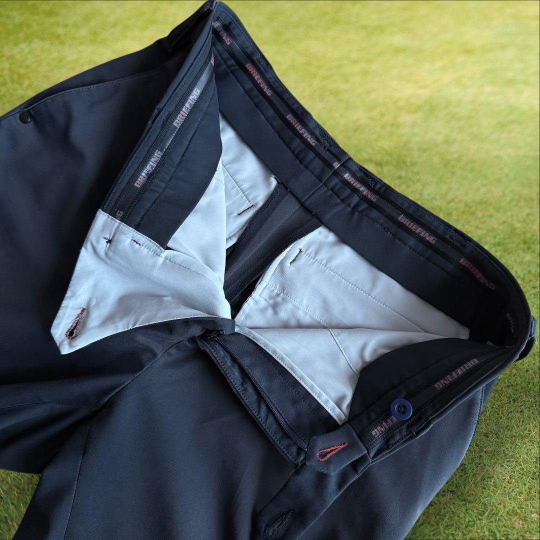 ブリーフィング　パンツ　S〜M相当　チャコールグレー　ネイビー　ストレッチ素材