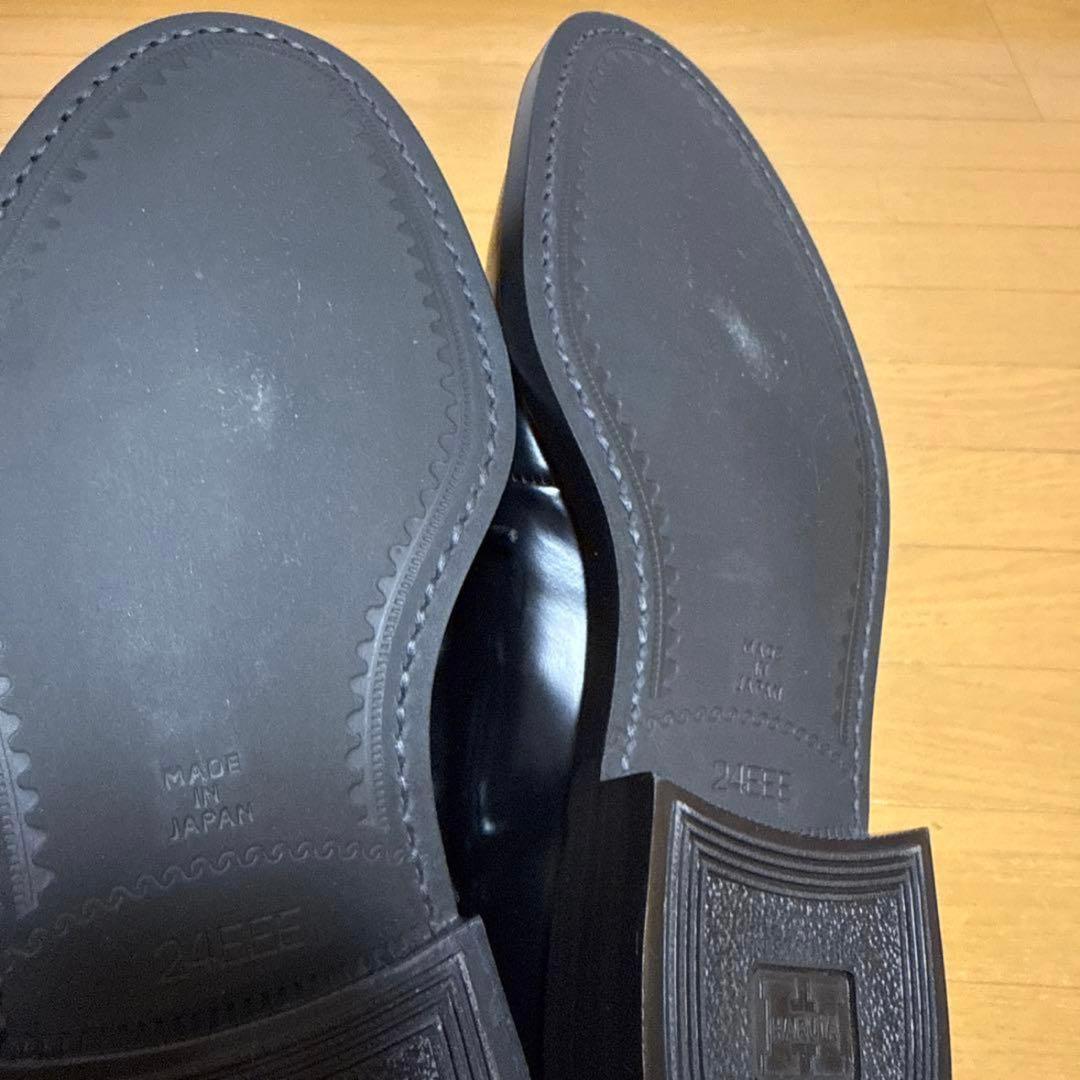 【試着のみ】【HARUTA】本革 外羽根プレーントウ24.0cm