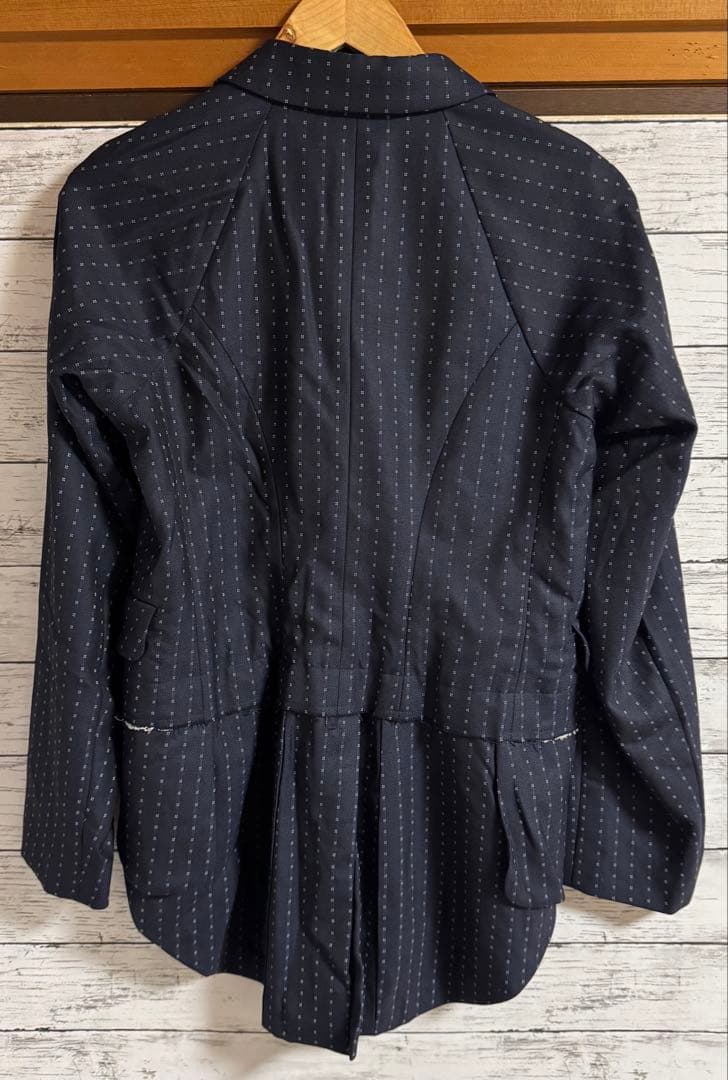 COMME des GARCONS　テーラードジャケット ネイビー ストライプ