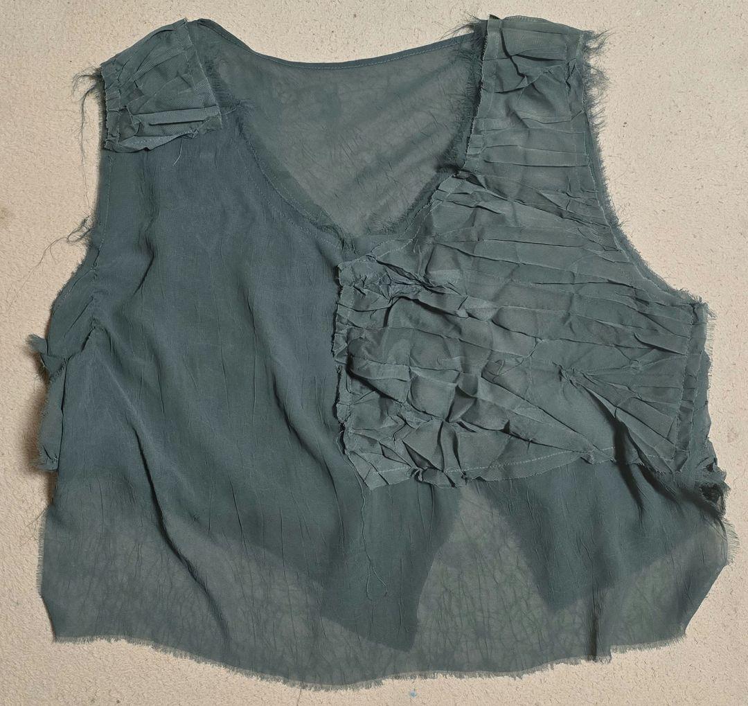 ヨウジヤマモト　変形シフォンタンクトップ