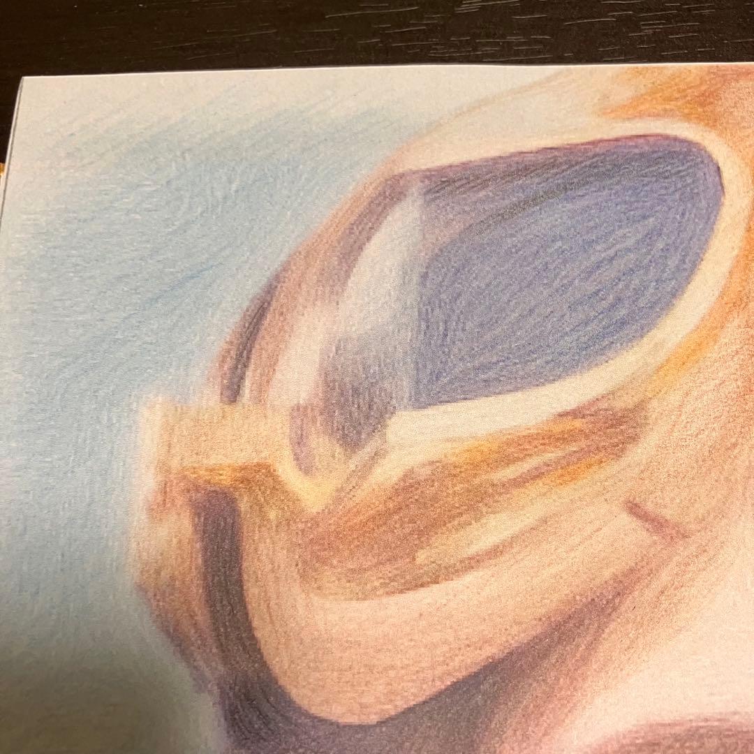 資生堂　マジョリカマジョルカ　額装品　額縁寸法32cm×29cm×1.5㎝色鉛筆