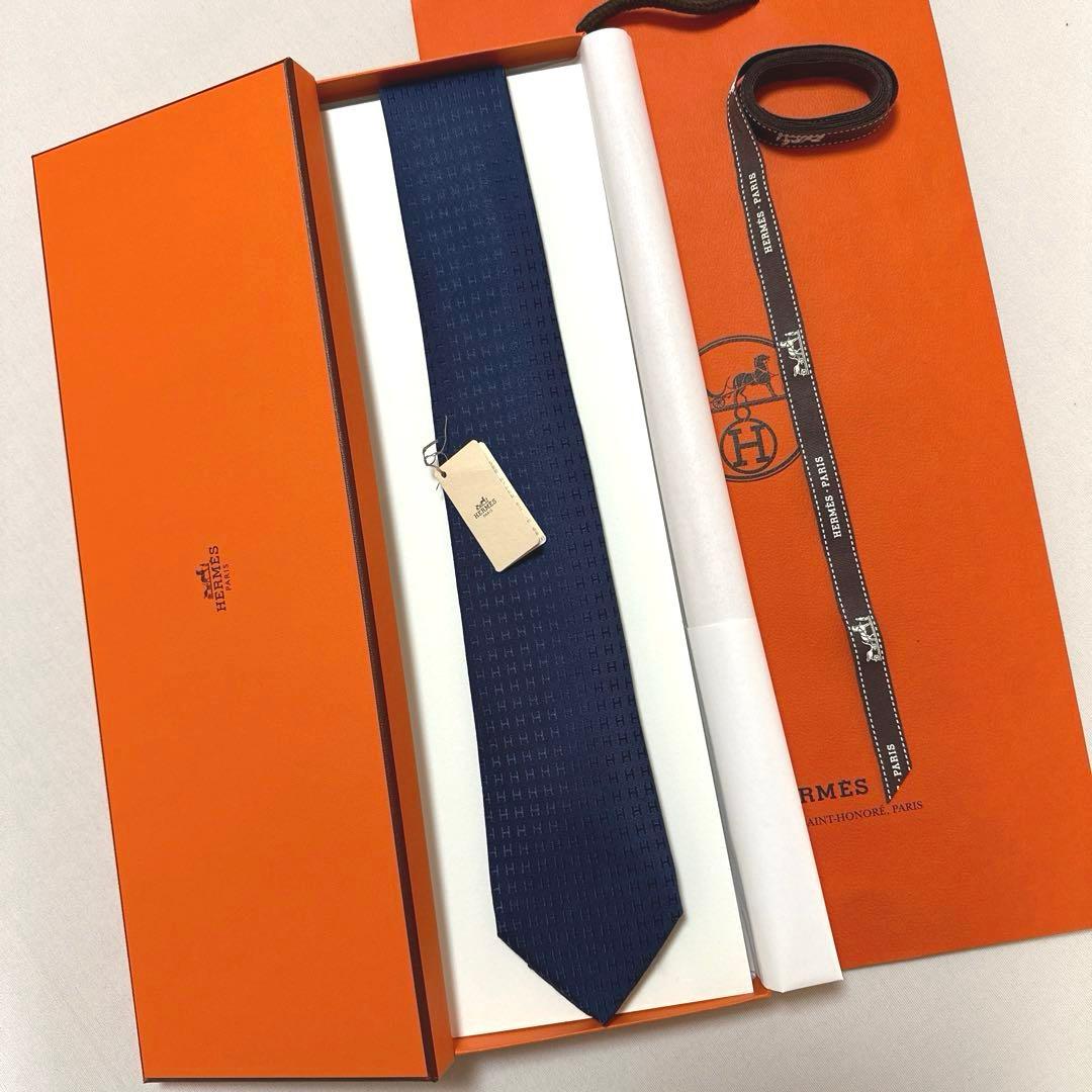 専用です。　　エルメス H織りタイ 《ファソネ H》 7 cm 新品 未使用
