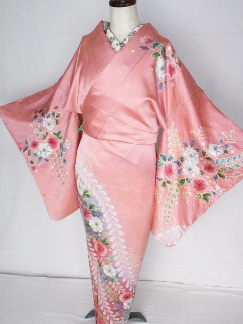 未着用に近い！辻が花＊落款付き＊総柄＊ラグジュアリー＊訪問着＊１６２ｃｍ＊裄６７