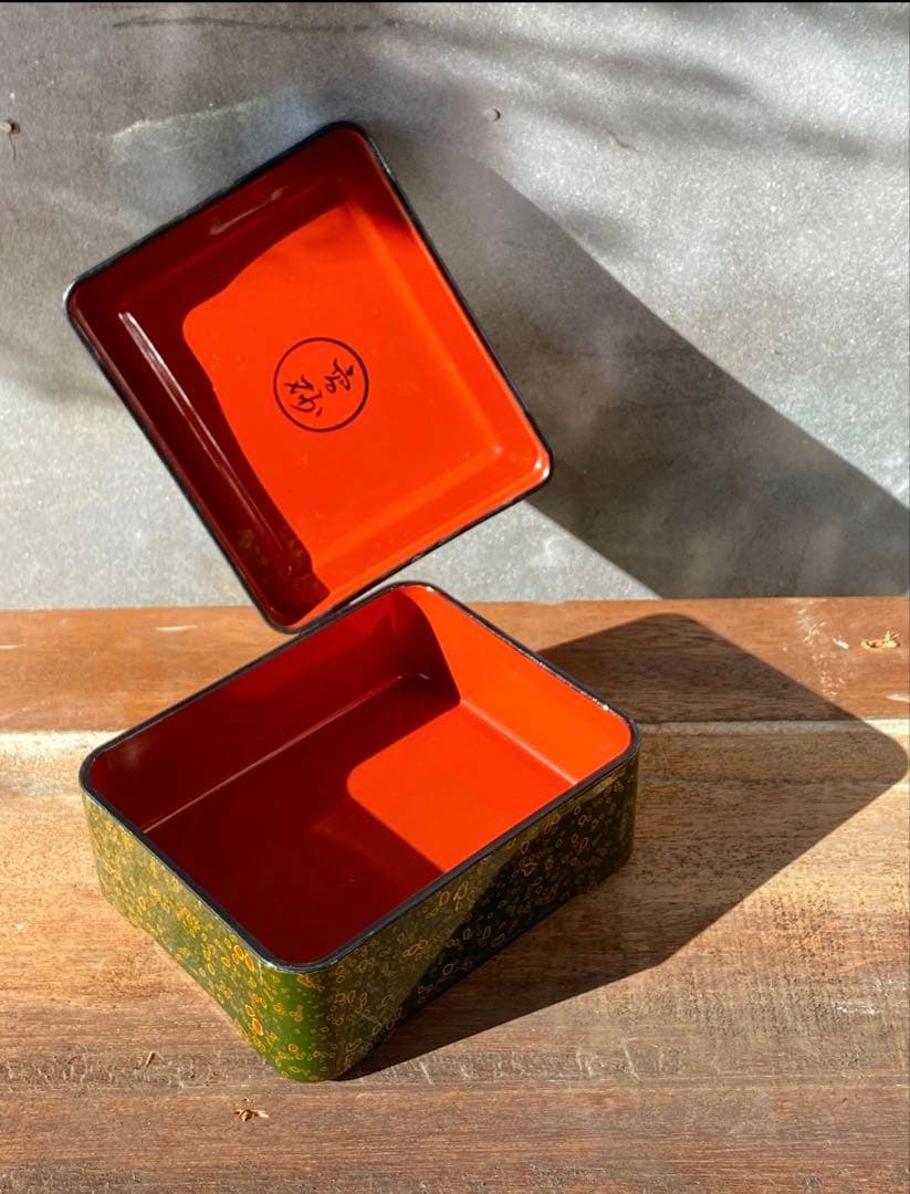 津軽塗り　うな重箱2箱セット　うなぎや高砂刻印