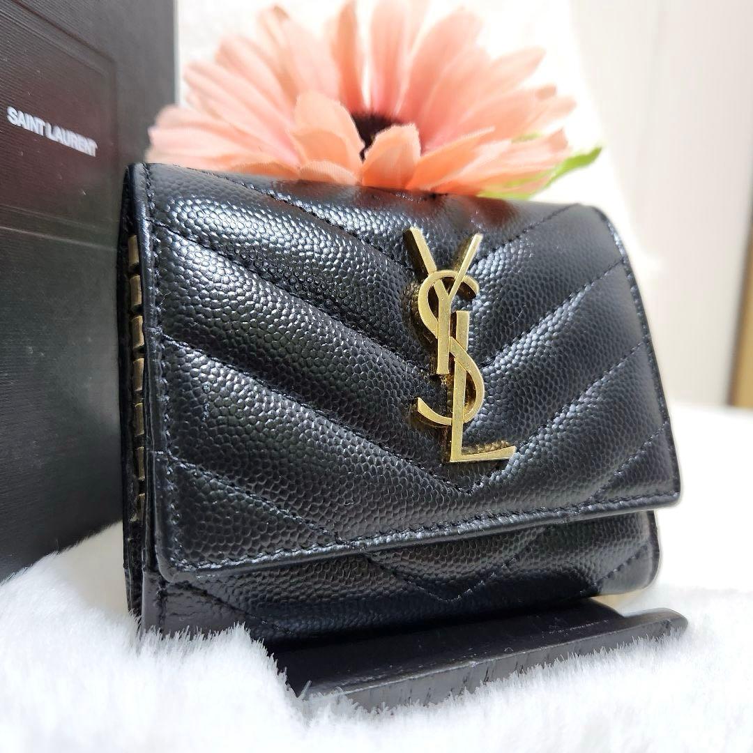 ✨極美品　付属品完備✨サンローラン　キーケース　6連　カサンドラ　キャビアスキン