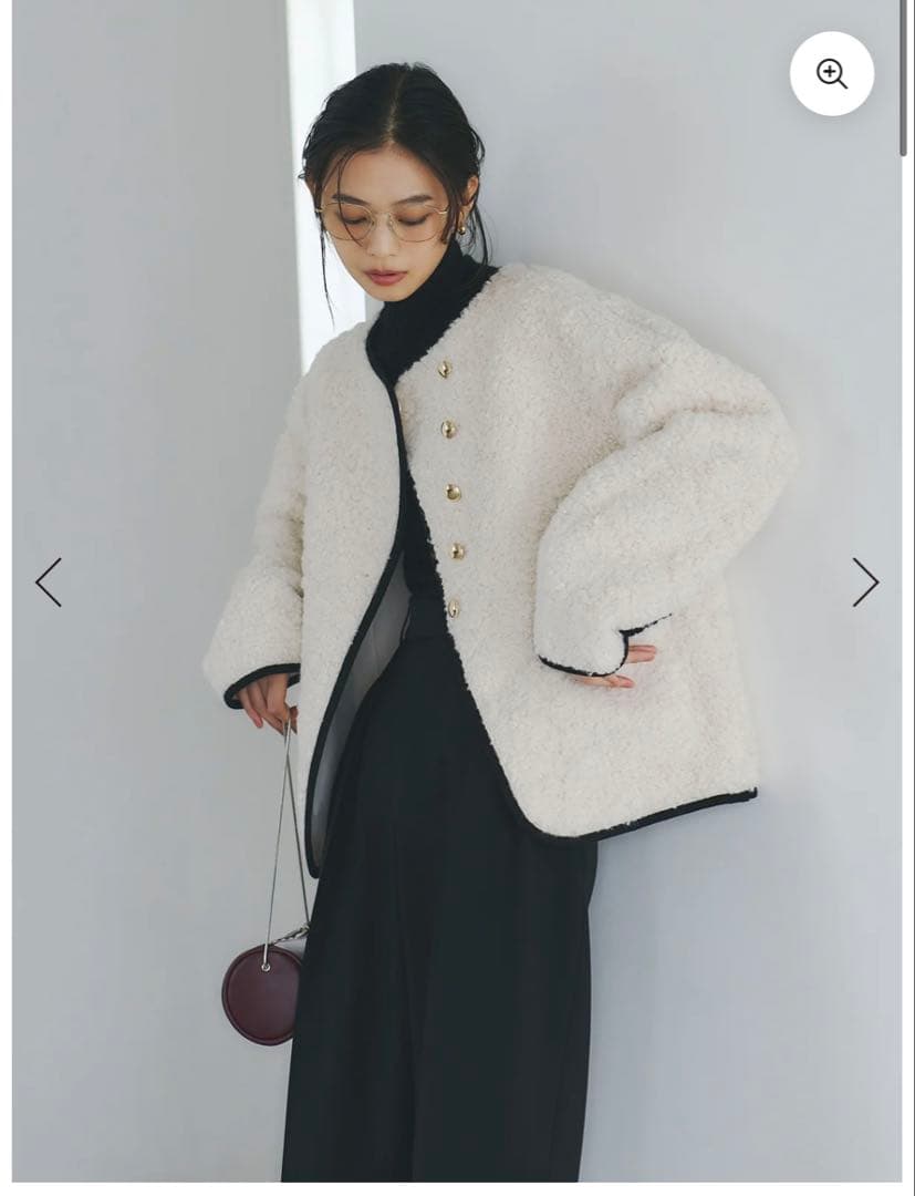 anuans ECOPELパイピングボアジャケット