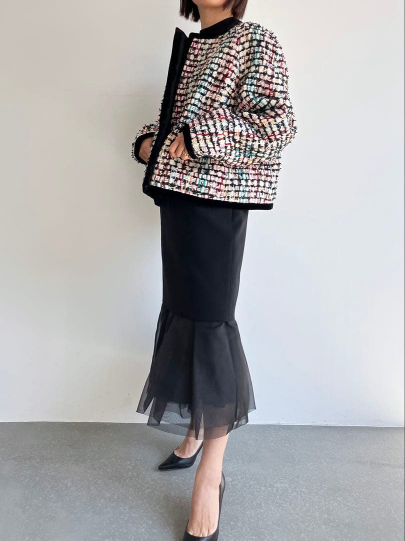 ジャケット・アウター SHE Tokyo Julia jewel tweed