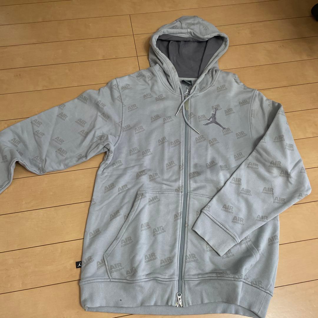 Jordan グレー フード付きパーカー Sサイズ