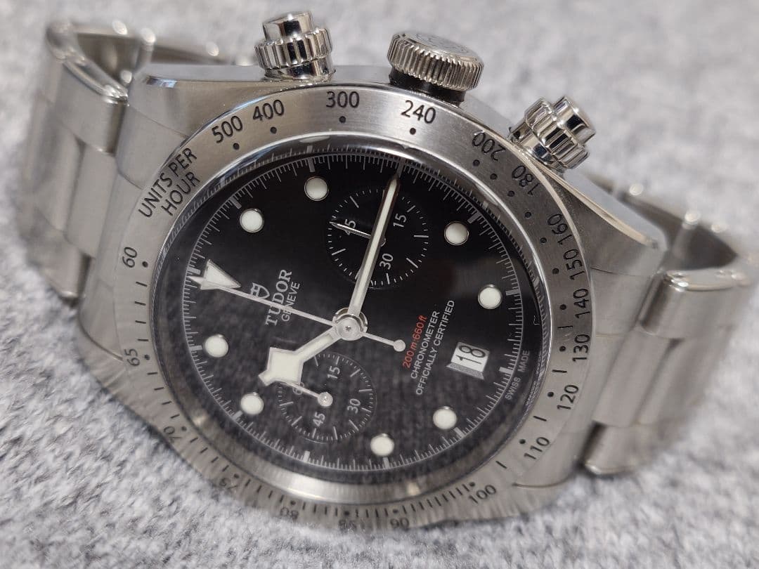 TUDOR 正規品 ブラックベイ クロノ 79350