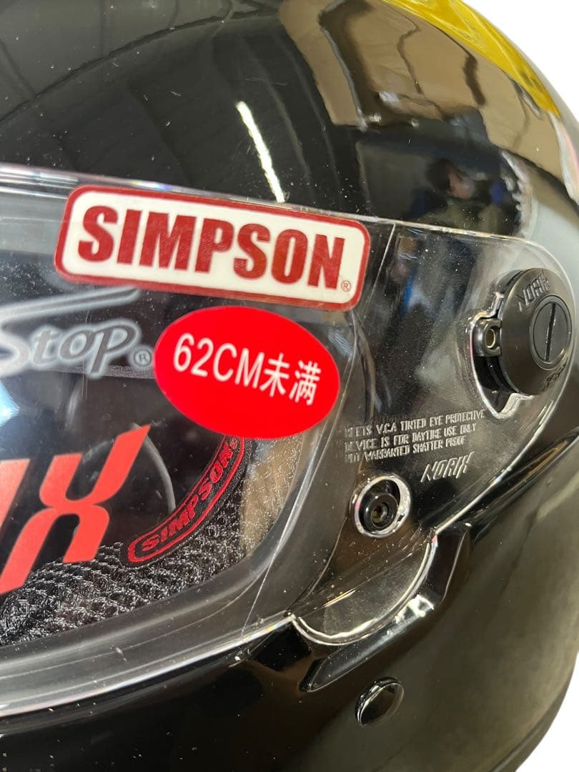 SIMPSON outlaw フルフェイスヘルメット ブラック　62cm