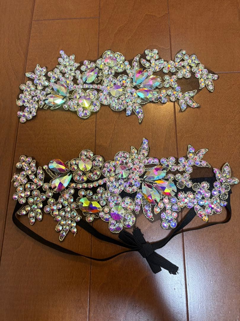 ベリーダンス 衣装 Sufel Boutique 青 メッシュ フュージョン