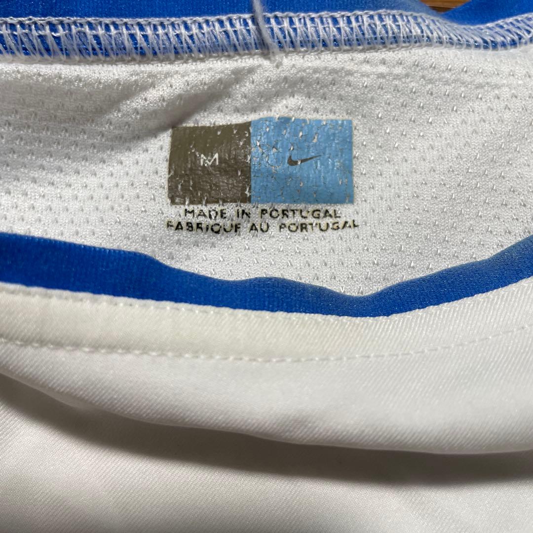 Nike ホワイト/ブルー 長袖シャツ M