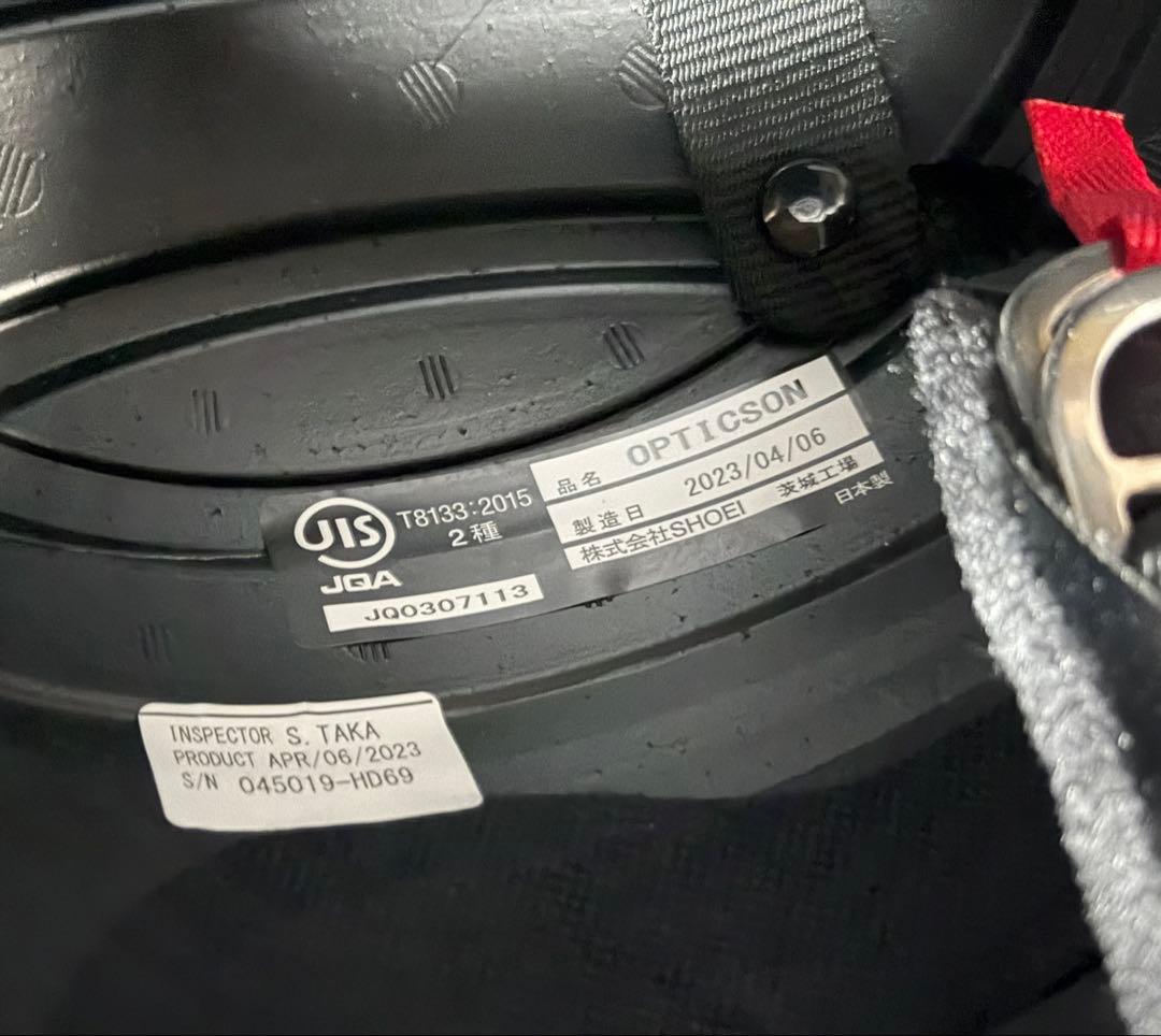 SHOEI OPTICSON マットブラック L ヘルメット