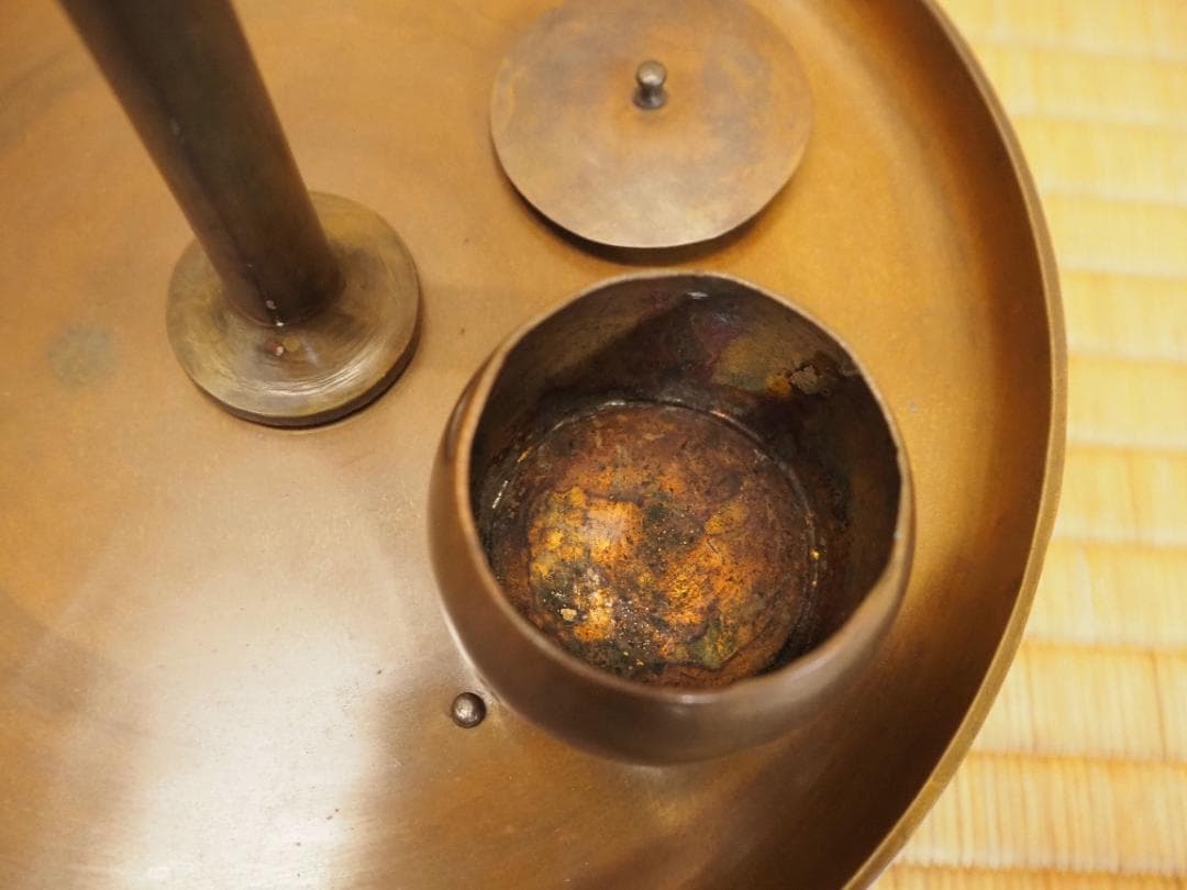 金屋五良三郎造『燭台一対』（共箱）＊おまけ付き…和蝋燭２本(未使用)