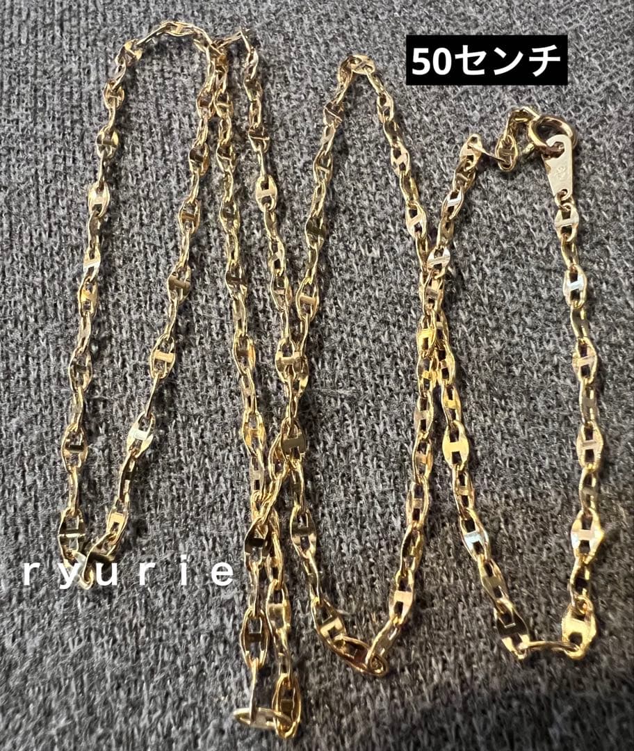 18金K18ネックレス　ユニセックス50センチ