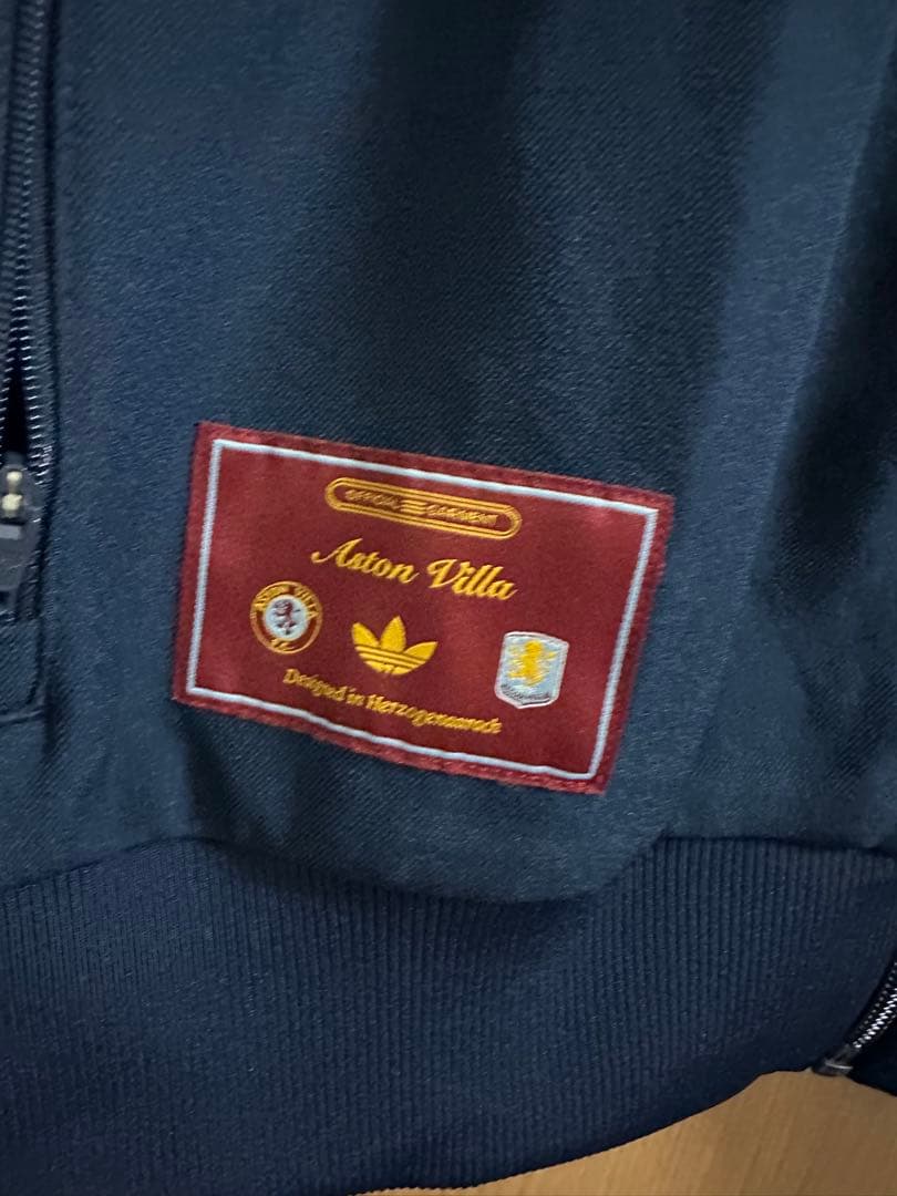 Aston Villa Adidas ネイビー トラックジャケットMサイズ