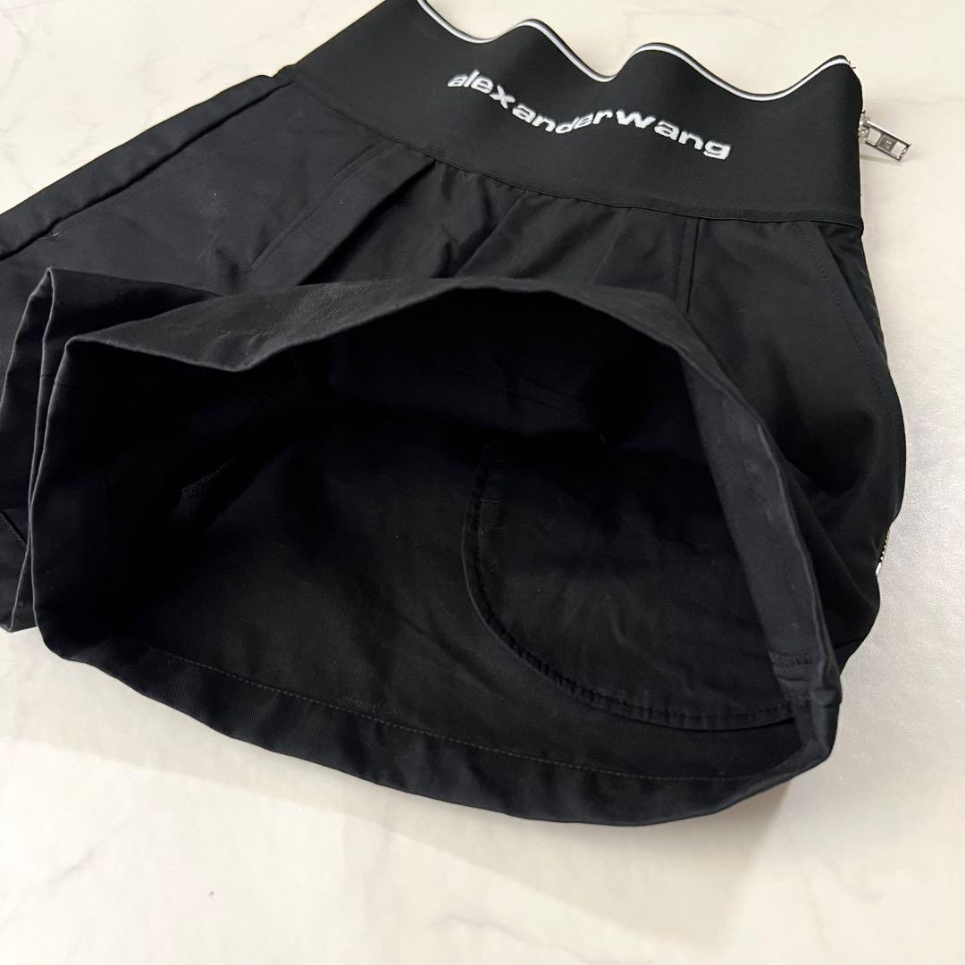 アレキサンダーワン サファリパンツ ショートパンツ 黒 ロゴ 2 M