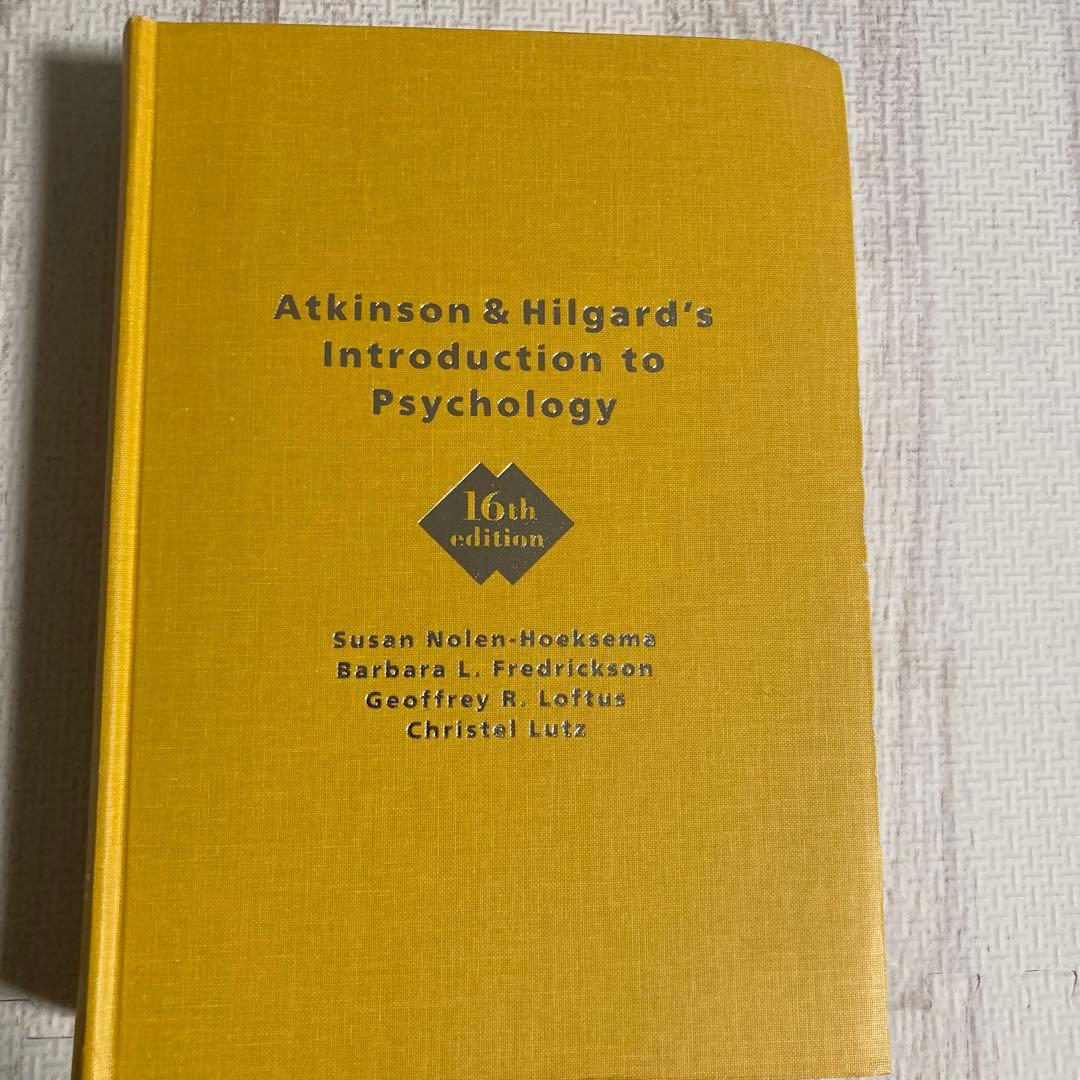 洋書 Introduction to Psychology 16th