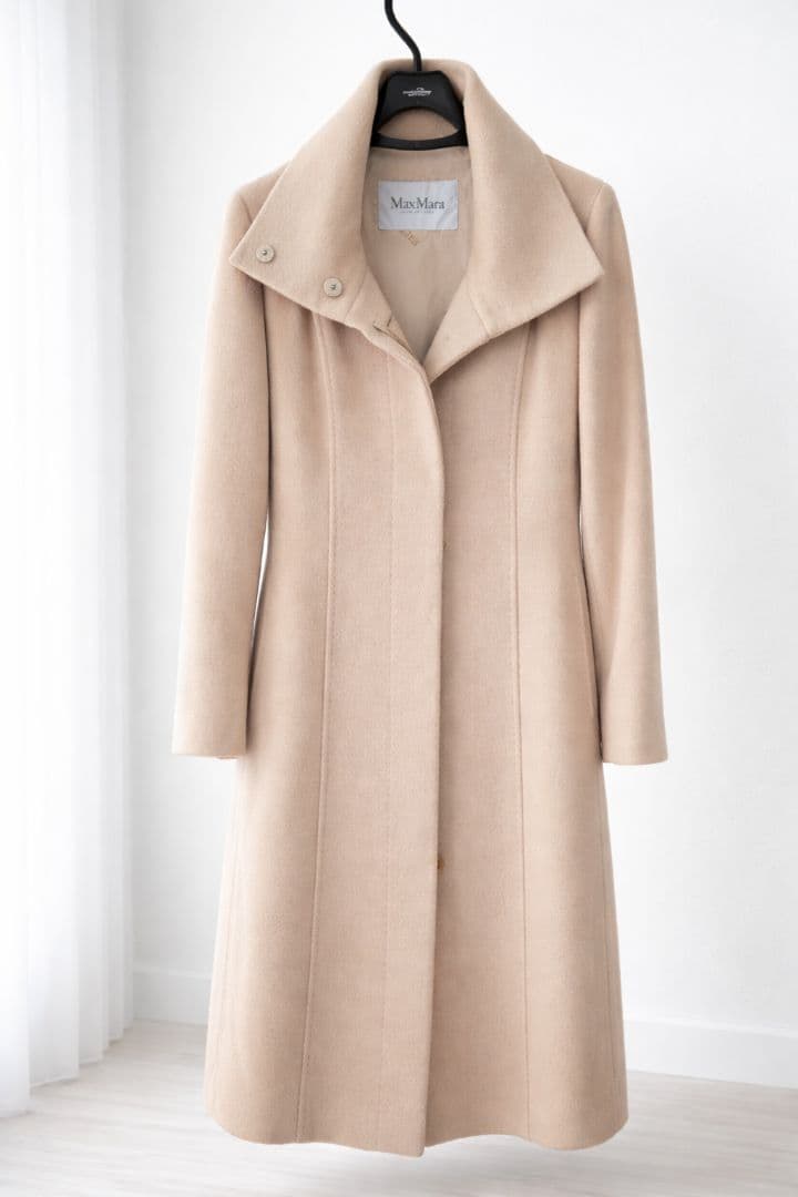 Max Maraマックスマーラ キャメル100%コート 34イタリア製 白タグ