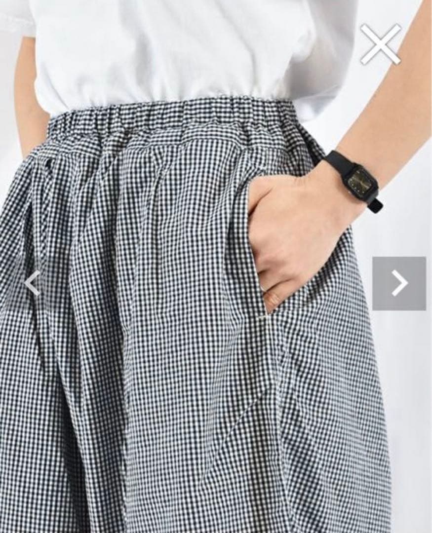 フレンチブリュ別注ORDINARY FITSボールパンツコットンリネンチェック