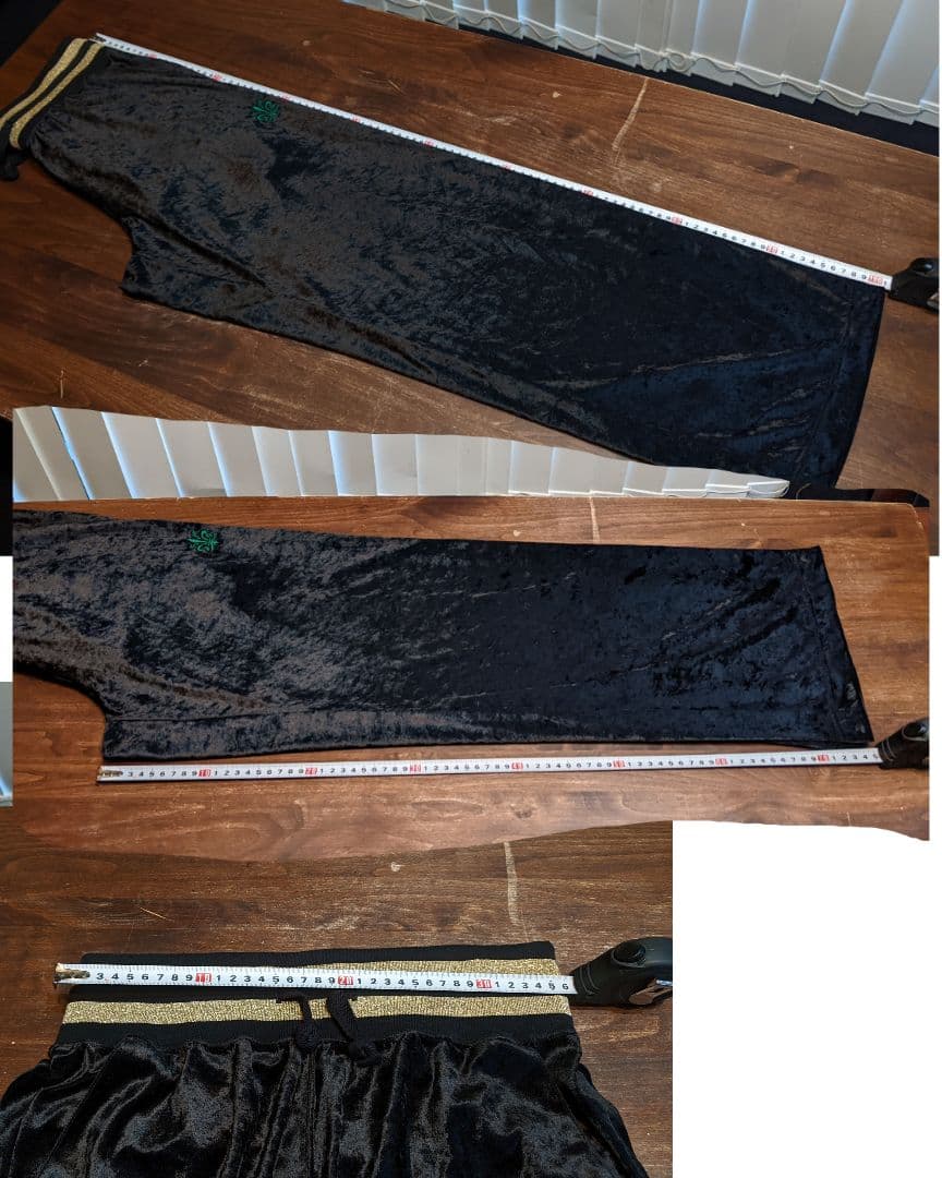 JAPONAIS BLEU　薄手　ベロア　上下セット　セットアップ　ジャージ　黒