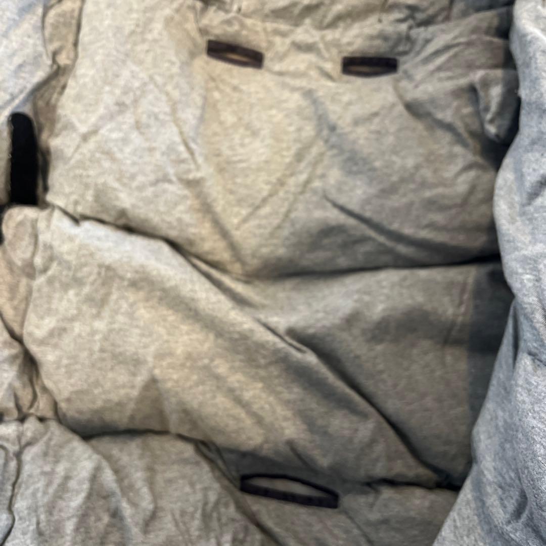 モンクレールダウン　ネイビー　フード付きネイビーおくるみ・ブランケット