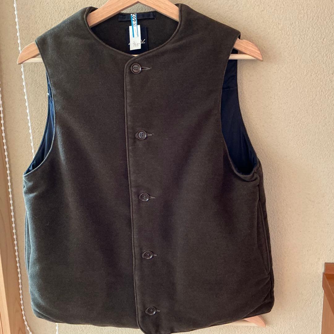 45rpm コットンフランネル908 ダウンベスト