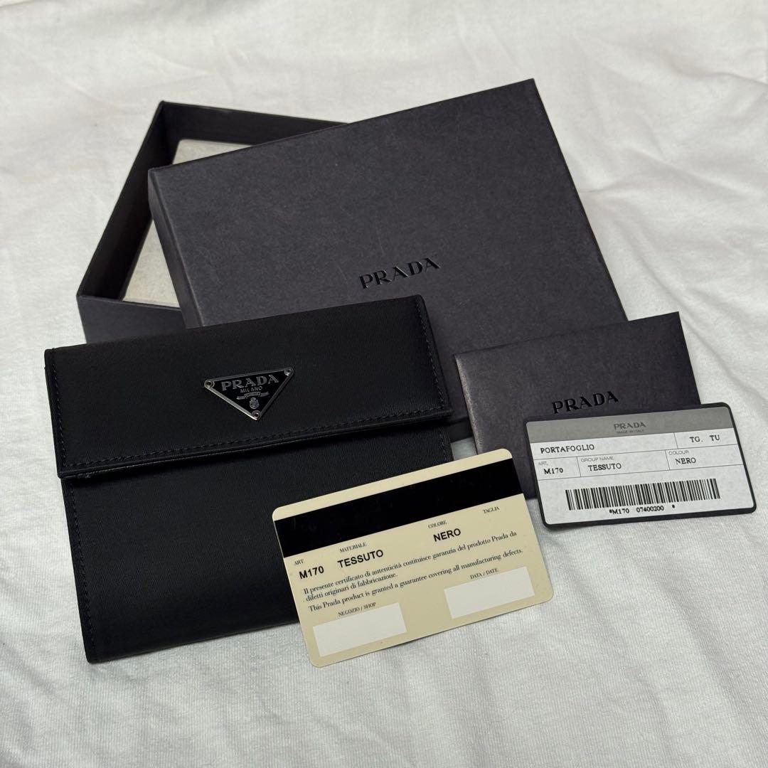 PRADA テッシート 三つ折り財布 Nero
