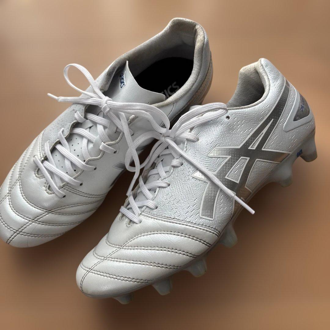 asics サッカースパイク 25.5cm 白 ディーエスライトアドバンス