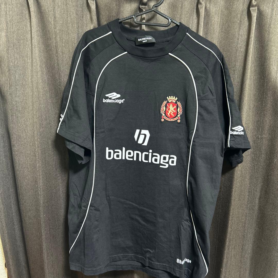 balenciaga サッカーシャツ ブラック 10 PARIS