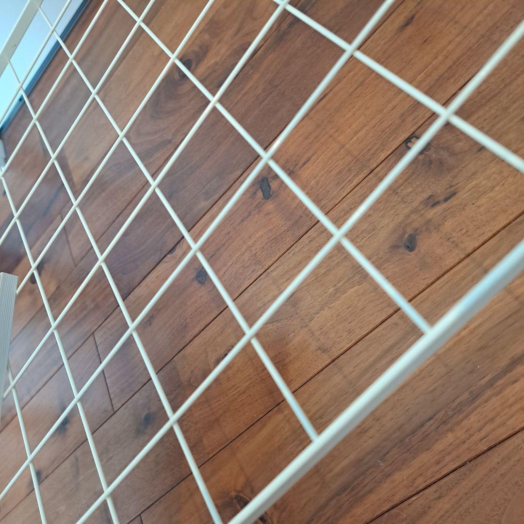 80年　アイアンフレーム ガラステーブル 白クリーム ミッドセンチュリー