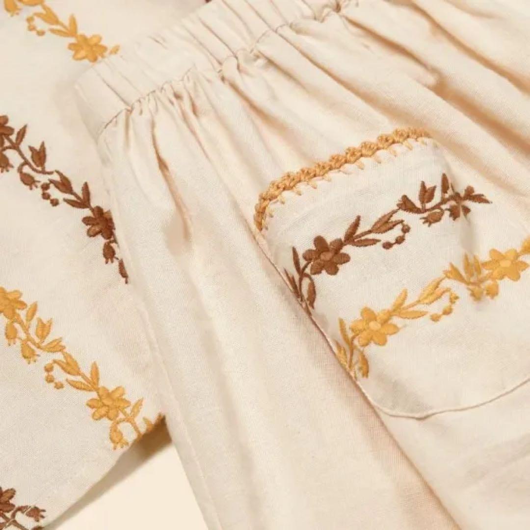 アポリナ APOLINA JUNE SKIRT SET _MILK 3-5y